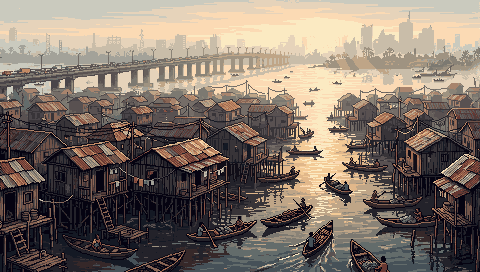 Makoko, the town on the Lagos lagoon